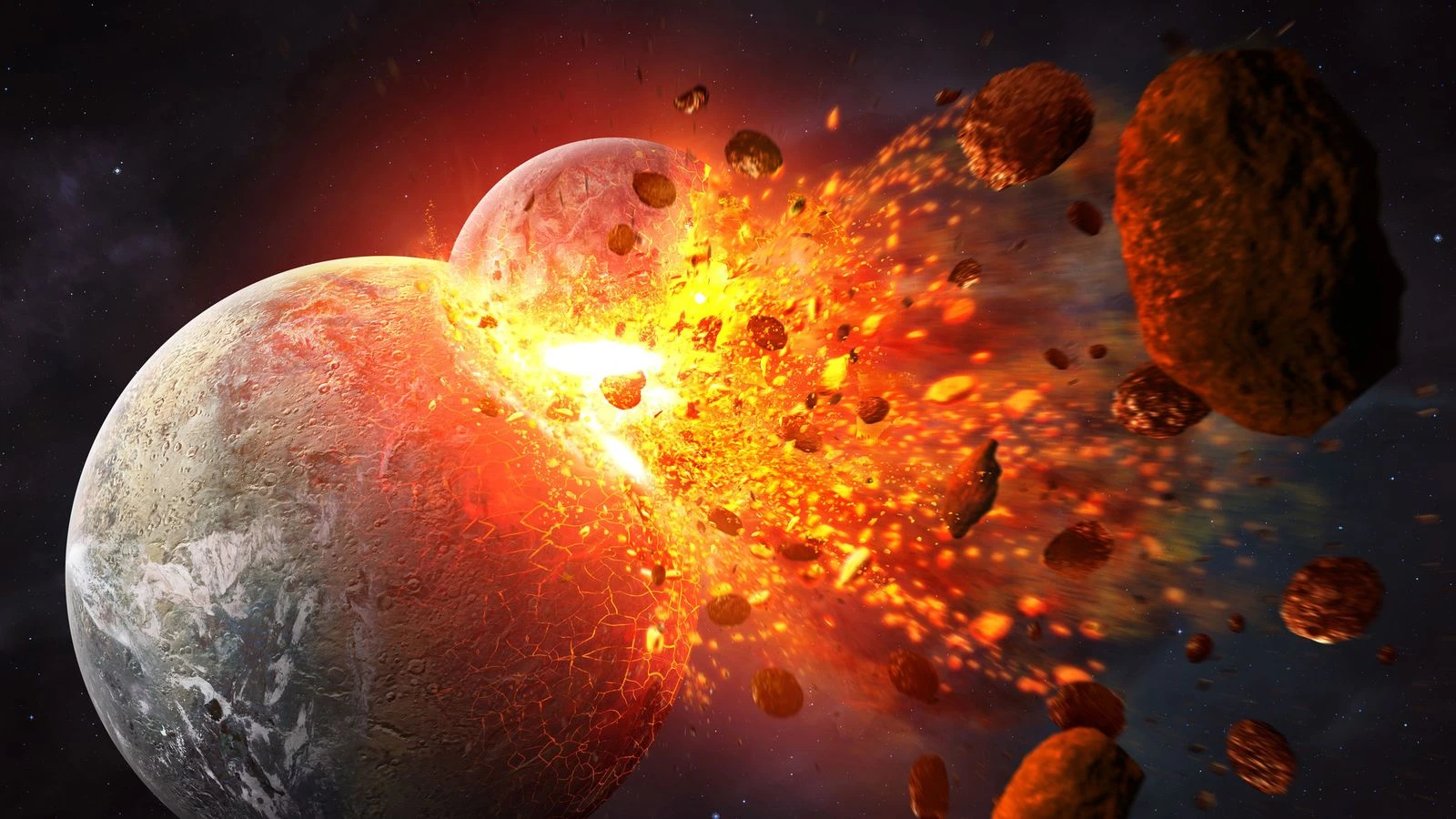 A Collision With Another Planet Could Have Allowed for Life on Earth